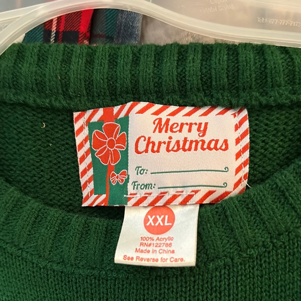 Green Nutcracker Sweater sz XXL - Picture 4 of 6